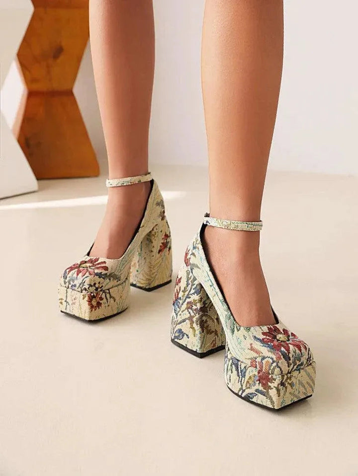 Levoire | Imprimé floral Détails arrondis