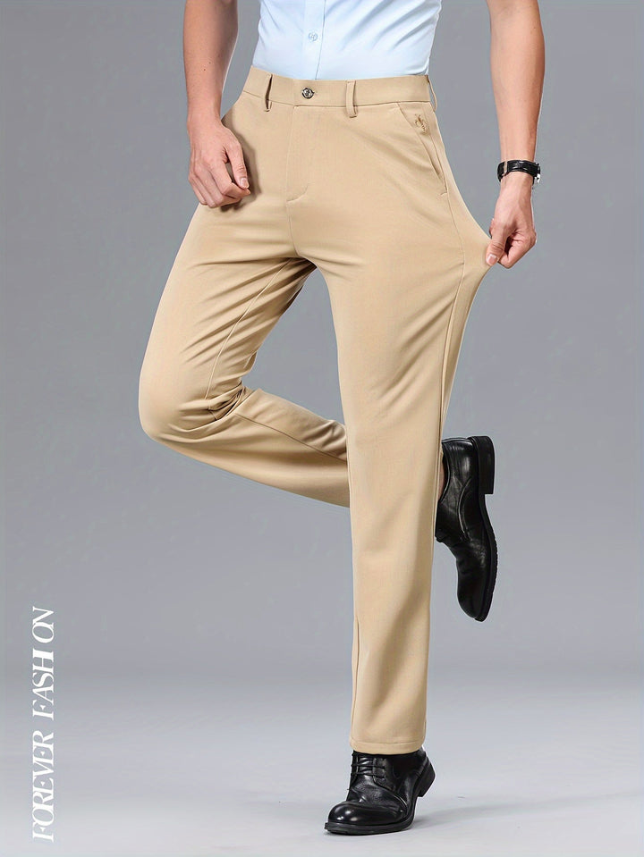 Levoire | Pantalons De Costume Stretch Pour Hommes Avec Motifs Animaux Kaki 1