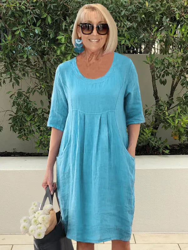 Levoire | Robe D'Été Douce Et Aérée Bleu foncé