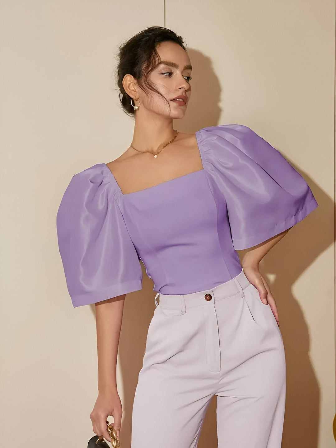 Levoire | Veste Hoikkaja Avec Une Ouverture Carrée Lila