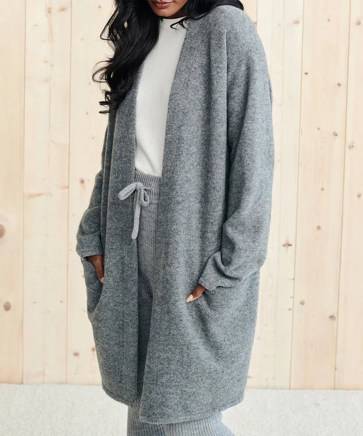 Levoire | Veste Élégante Unie Avec Poche Gris