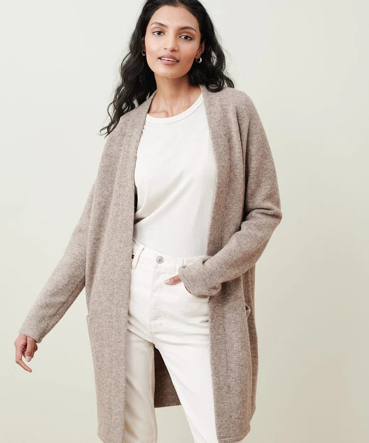 Levoire | Veste Élégante Unie Avec Poche Brun clair
