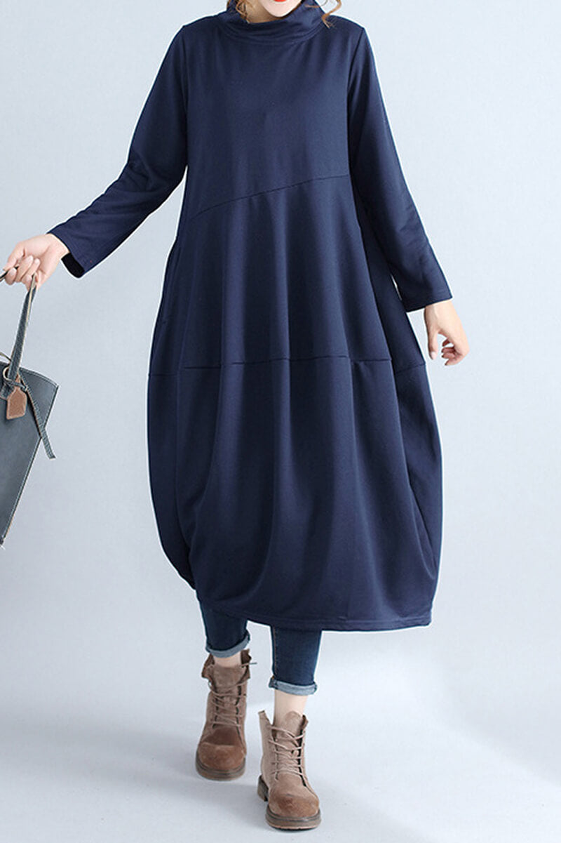 Levoire | Robe Urbaine Midi Confort Bleu marine
