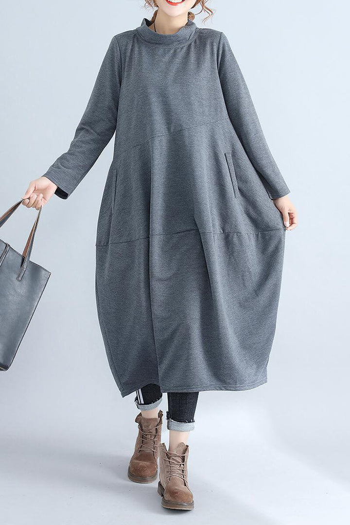 Levoire | Robe Urbaine Midi Confort Gris