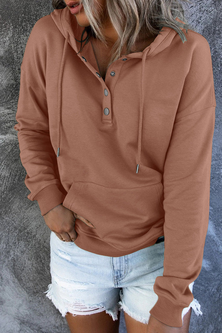 Levoire | Sweat À Capuche En Fleece Avec Détails En Bouton
