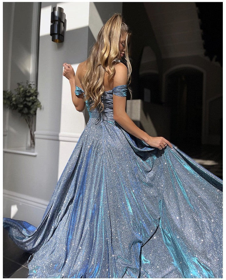 Levoire | Robe à paillettes fendue avec top tube
