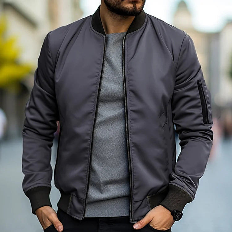 Levoire | Veste Bomber Élégante Gris foncé