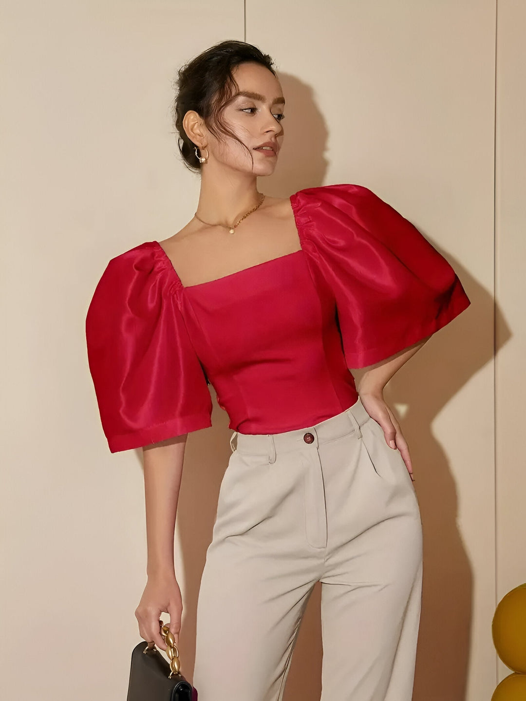 Levoire | Veste Hoikkaja Avec Une Ouverture Carrée Rose rouge
