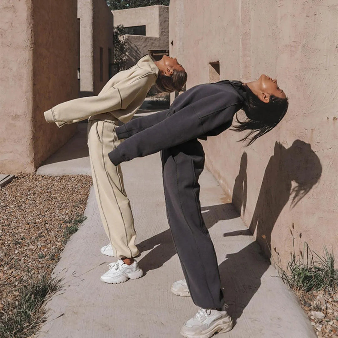 Levoire | Crop Top et pantalons droits larges