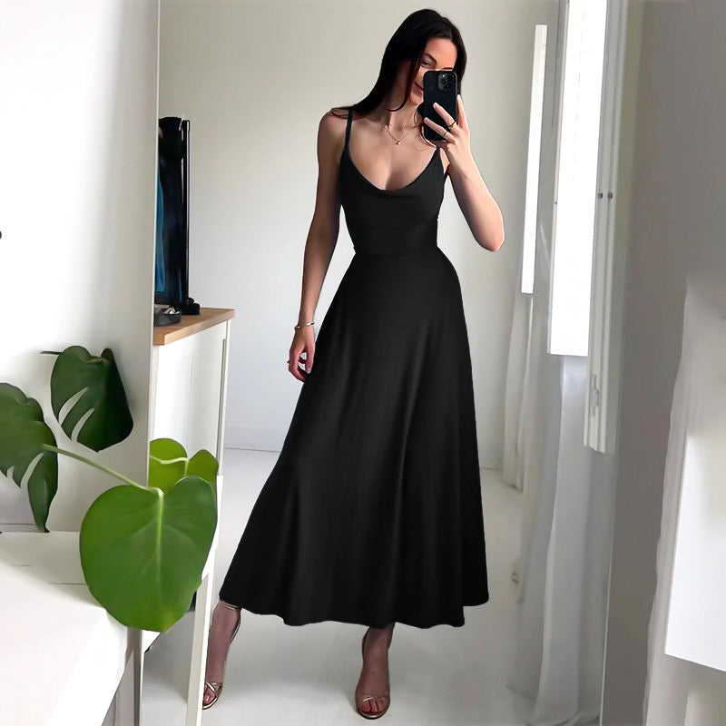 Levoire | Robe Maxi Élégante Et Durable Noir