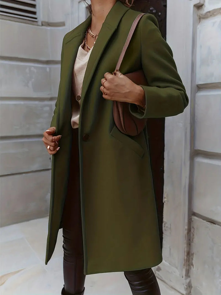 Levoire | Trench Manteau Femme | Longues Vert Armée
