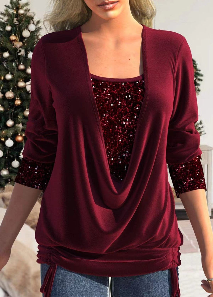 Levoire | Top à paillettes Rouge