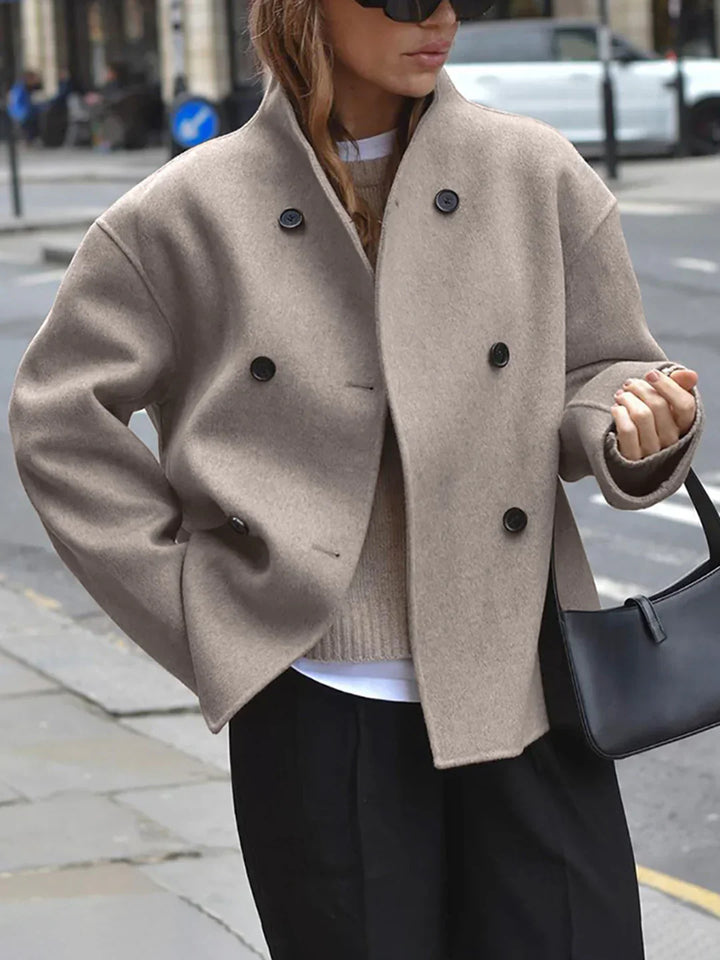 Levoire | Manteau Élégant À Boutonnage Surhumain Braun
