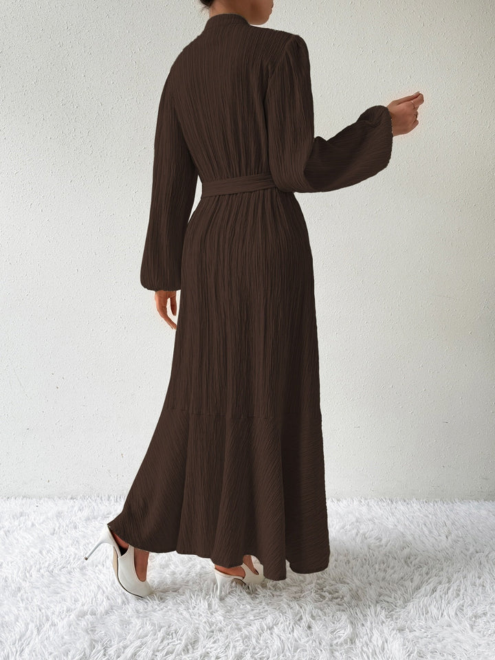 Levoire | Robe À Manches Longues Et Ceinture À Nœuds