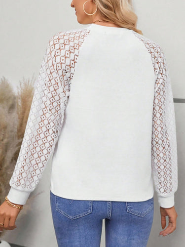 Levoire | Col rond Blouse à manches raglan pointues