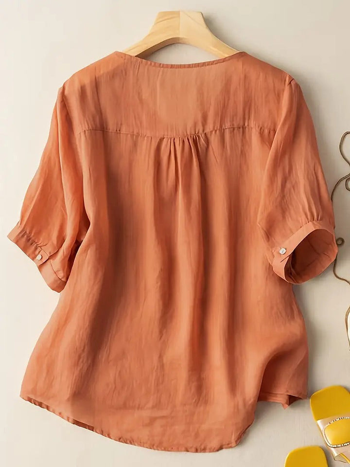 Levoire | Vintage Floral T-shirt V-cou