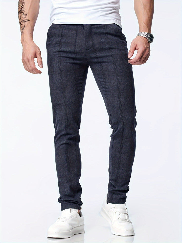 Levoire | Pantalons Décontractés Slim Fit À Motifs Pour Hommes