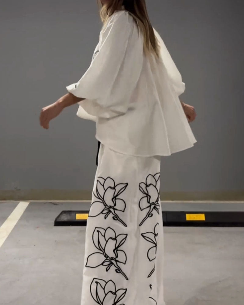 Levoire | Ensemble Chemisier Chic Et Pantalon
