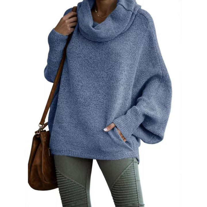 Levoire | Grande taille Pull à col roulé pour femmes Bleu