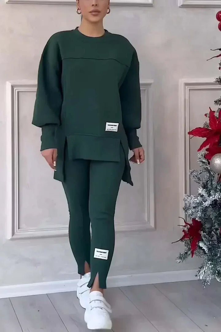 Levoire | Ensemble De Salon Deux Pièces Pour Femmes Vert