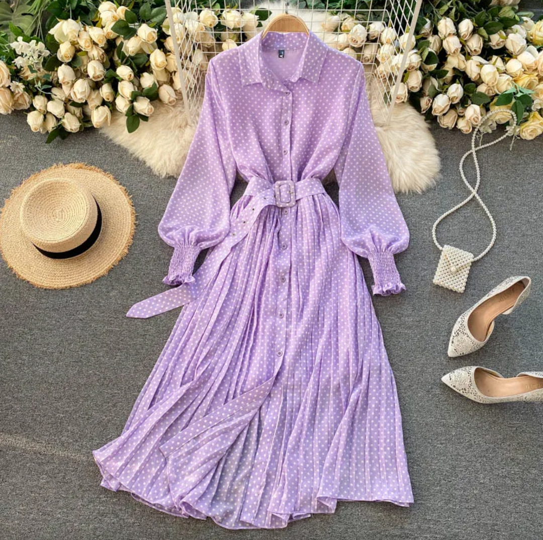 Levoire | Robe en chiffon Lilas