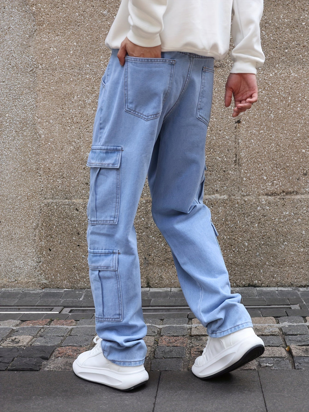 Levoire | Pantalons En Jean Pour Hommes Relaxants Avec Plusieurs Poches