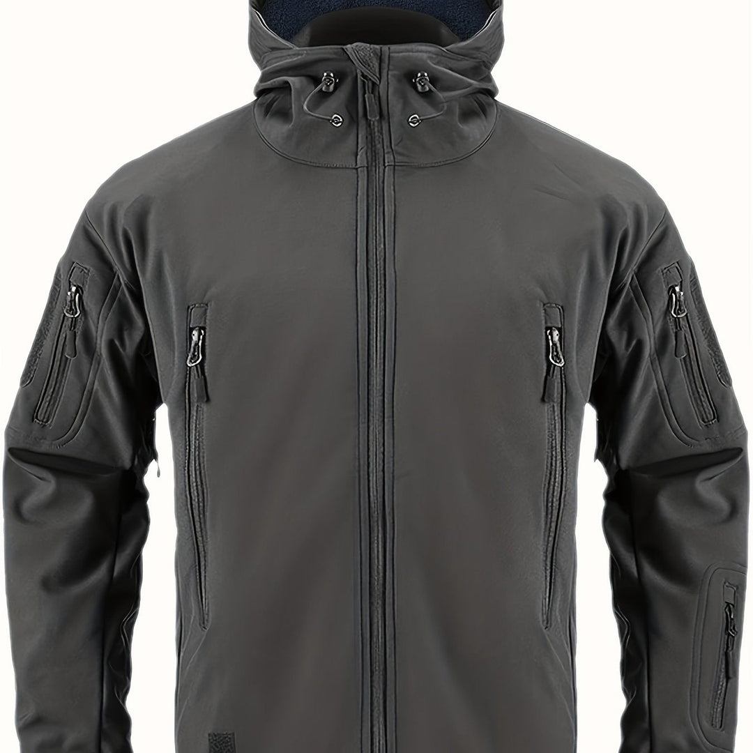 Levoire | Veste Imperméable Pour Homme Avec Capuche Et Poches Zippées