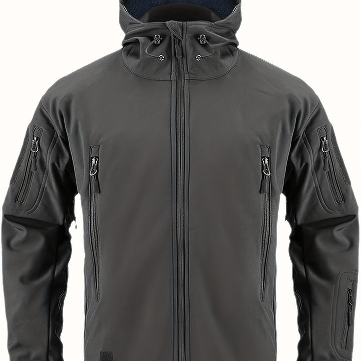 Levoire | Veste Imperméable Pour Homme Avec Capuche Et Poches Zippées