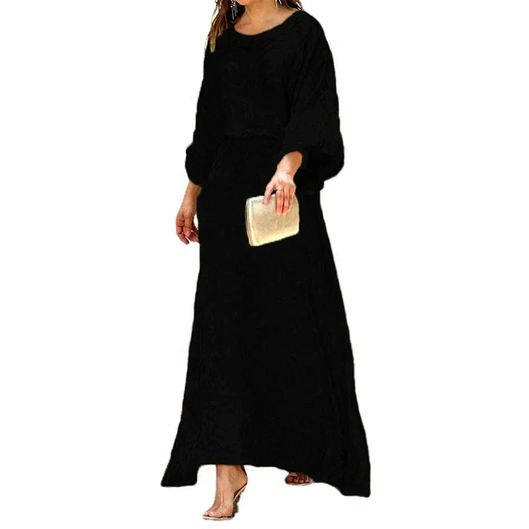 Levoire | Confortable, robe longue imprimée Noir