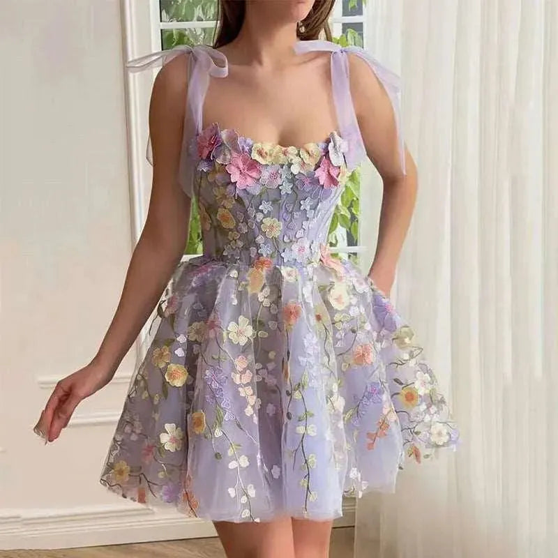 Levoire | Robe à fleurs 3D Helllila