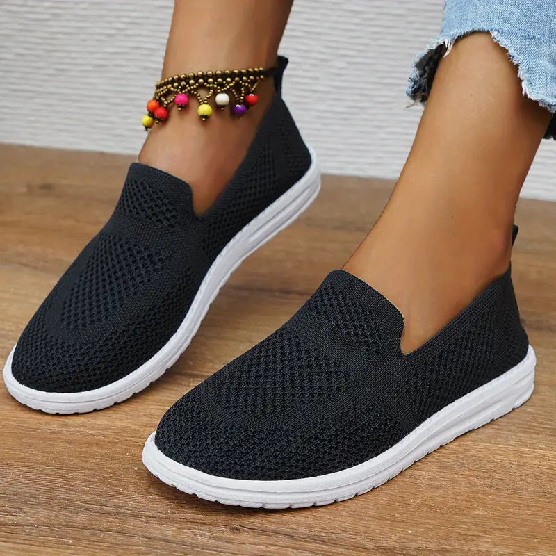 Levoire | Mocassin À Enfiler En Mesh Pour Femmes Noir