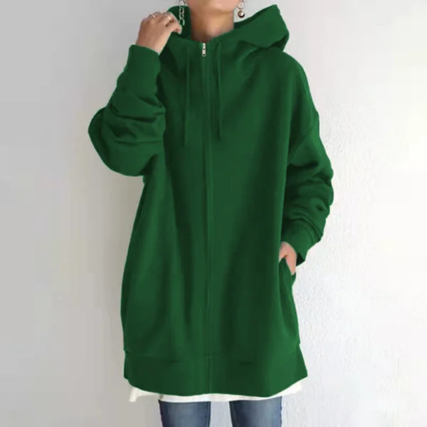 Levoire | Surdimensionné Sweat À Capuche En Laine Vert foncé
