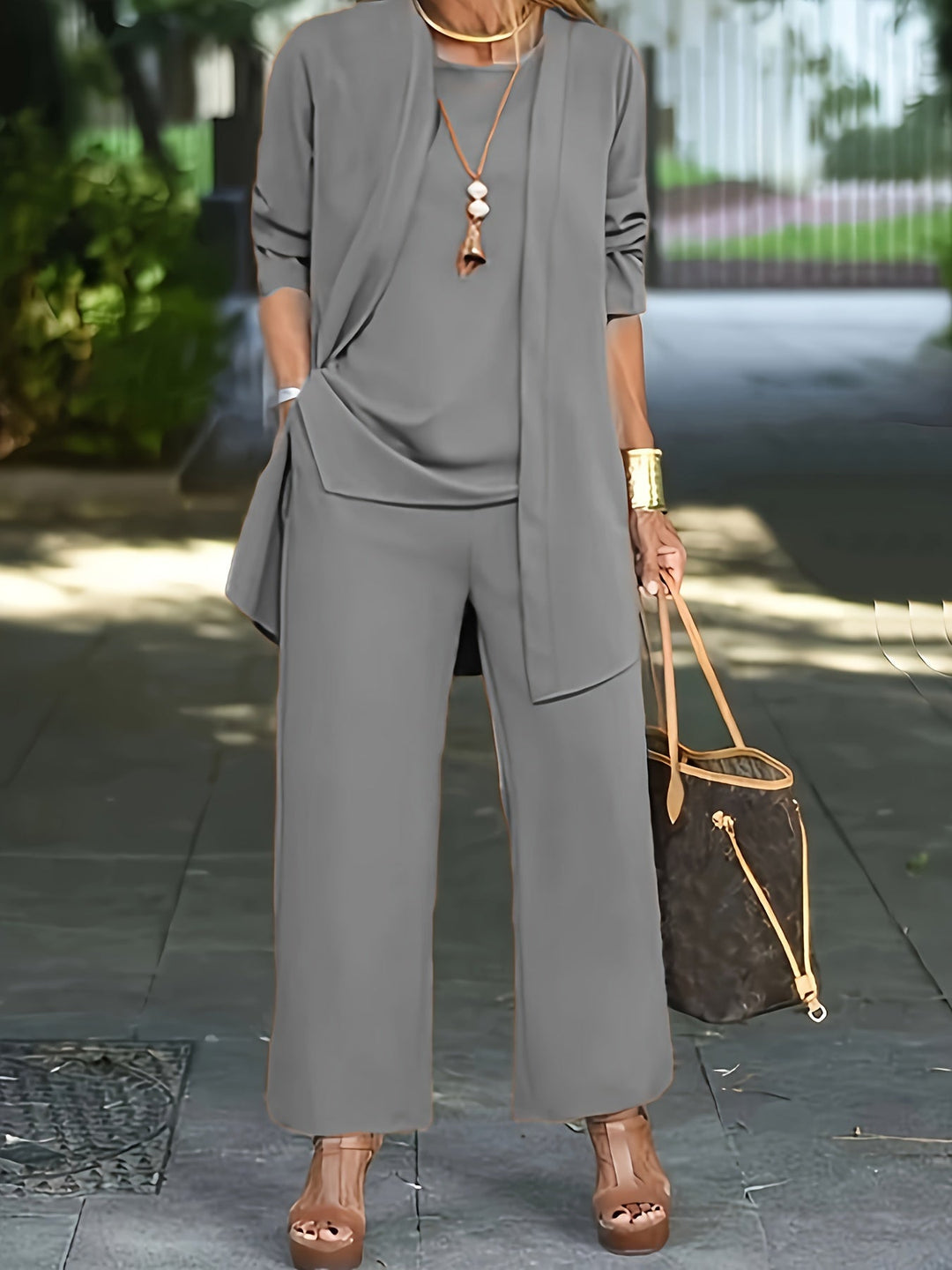 Levoire | 3 Pièces Série Mode Femmes Gris
