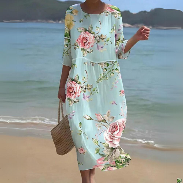 Levoire | Élégante Robe Couvrant Le Ventre Vert clair Rose