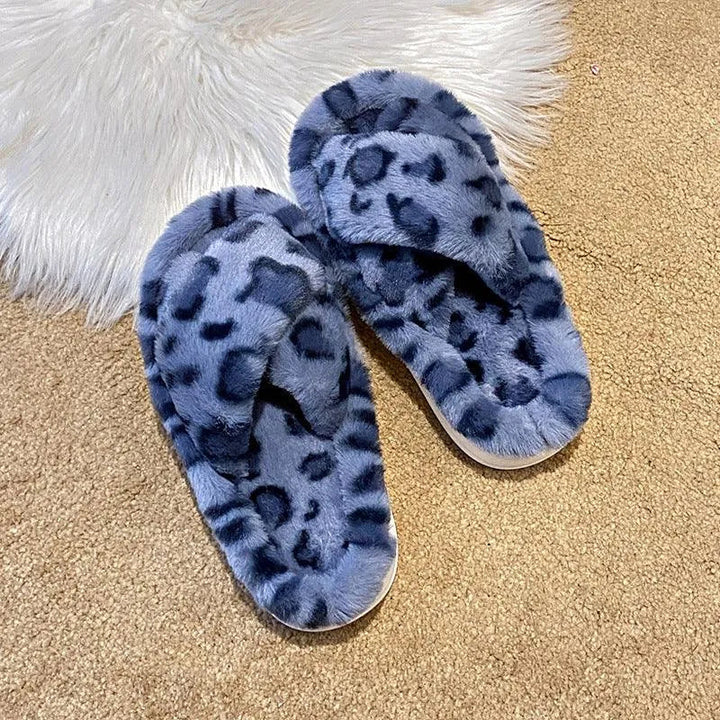 Levoire | Chaussons en léopard flous pour femmes