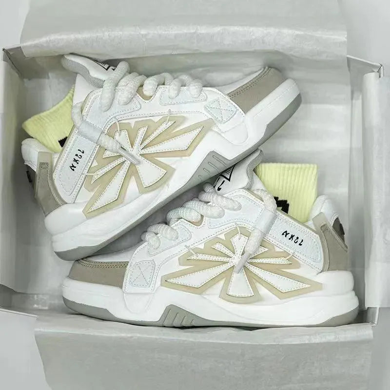 Levoire | Baskets de loisirs pour hommes Blanc et Gris