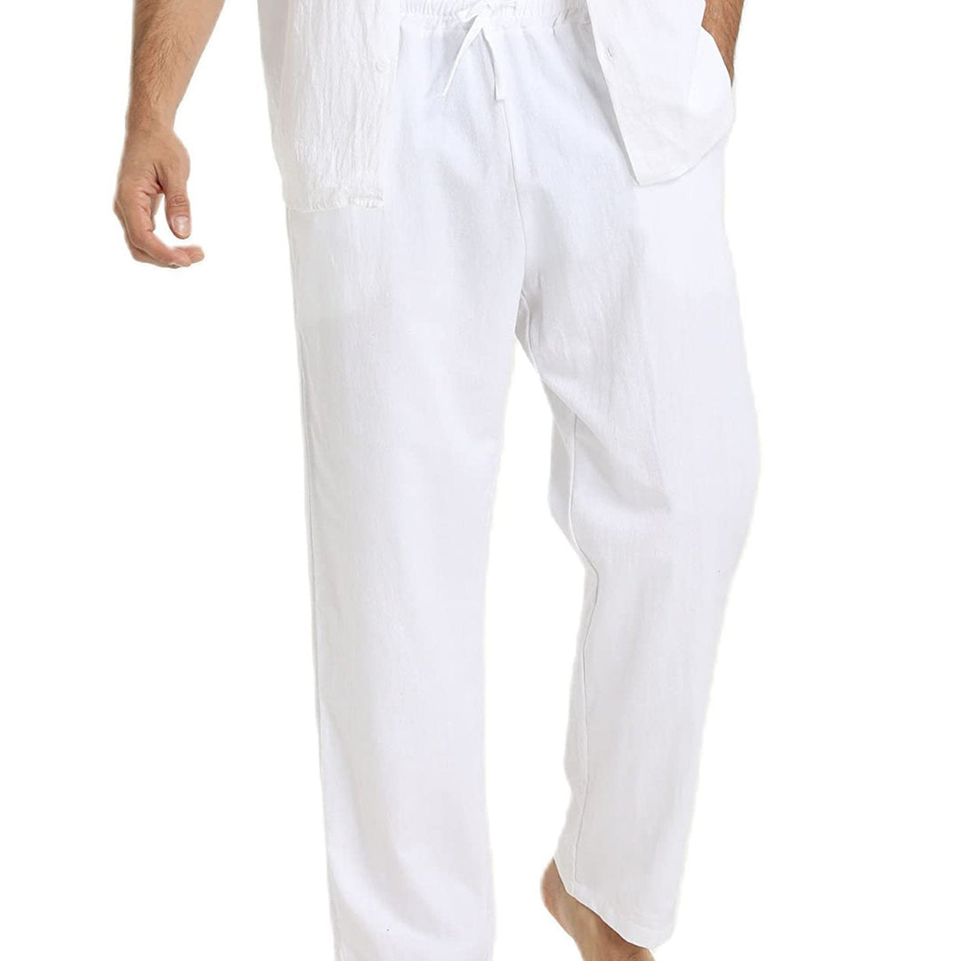 Levoire | Coton Lin Pantalons Homme Pour Une Coupe Décontractée