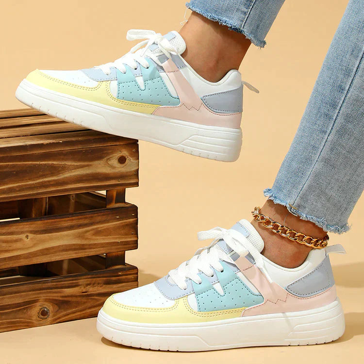 Levoire | Chaussures À Lacets Multicolores Avec Une Touche Moderne