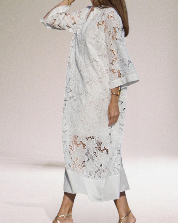 Levoire | Robe Longue En Dentelle De Luxe