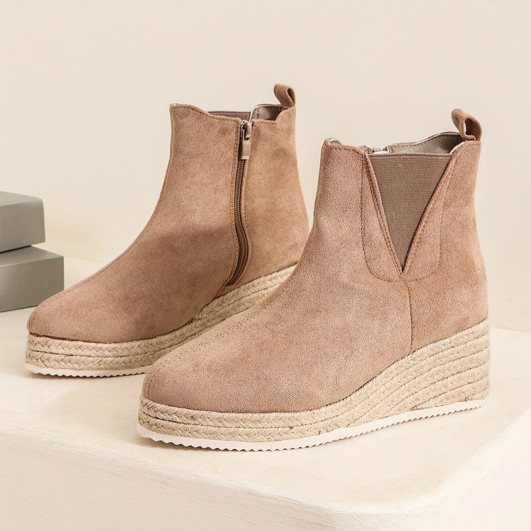 Levoire | Bottes Pour Femmes À Talons Hauts Et Plateforme Plus Grande Khaki