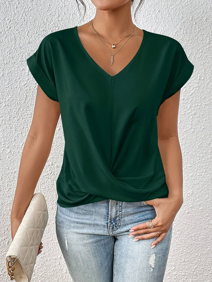Levoire | T-Shirt Décontracté Avec Encolure Cœur Vert