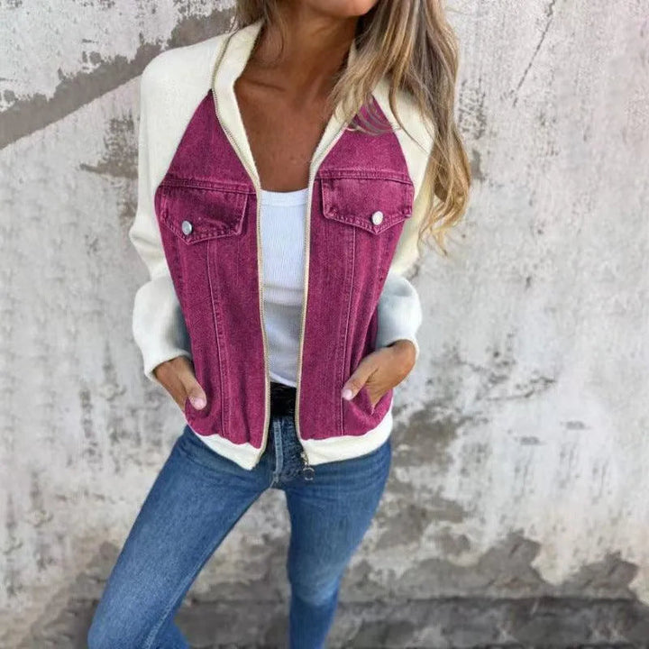 Levoire | Veste de randonnée avec zip et capuche Violet clair