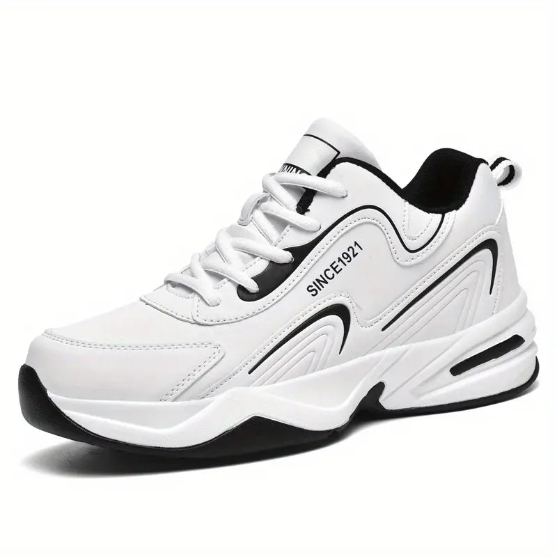 Levoire | Tennis Tendance À Semelle Plate Pour Hommes Blanc