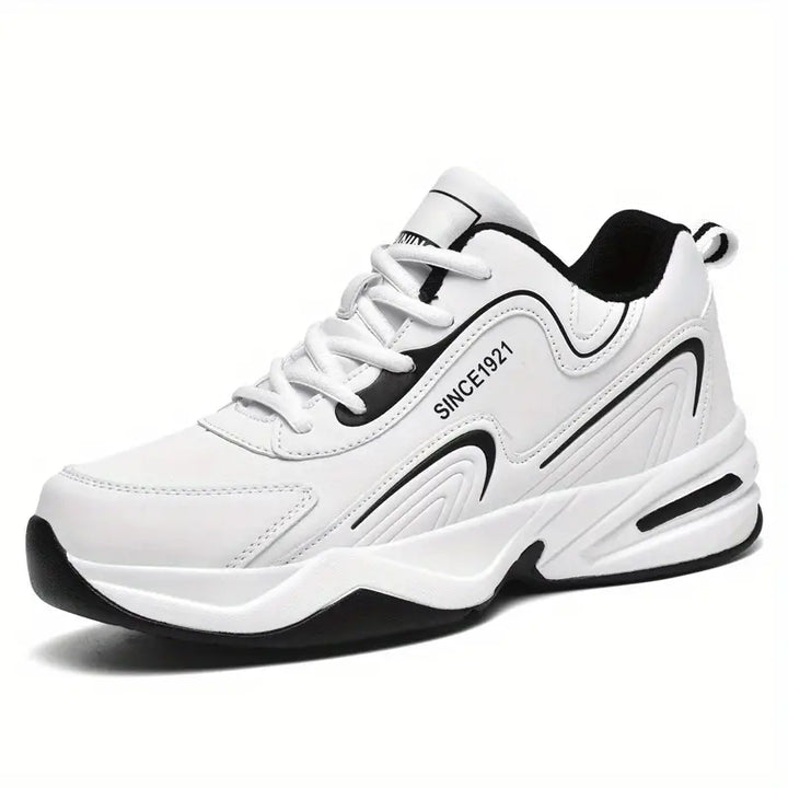 Levoire | Tennis Tendance À Semelle Plate Pour Hommes Blanc