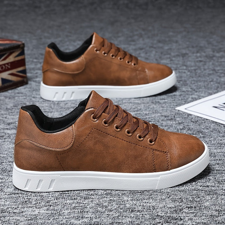 Levoire | Retro Cuir Chaussures De Réseau Pour Hommes