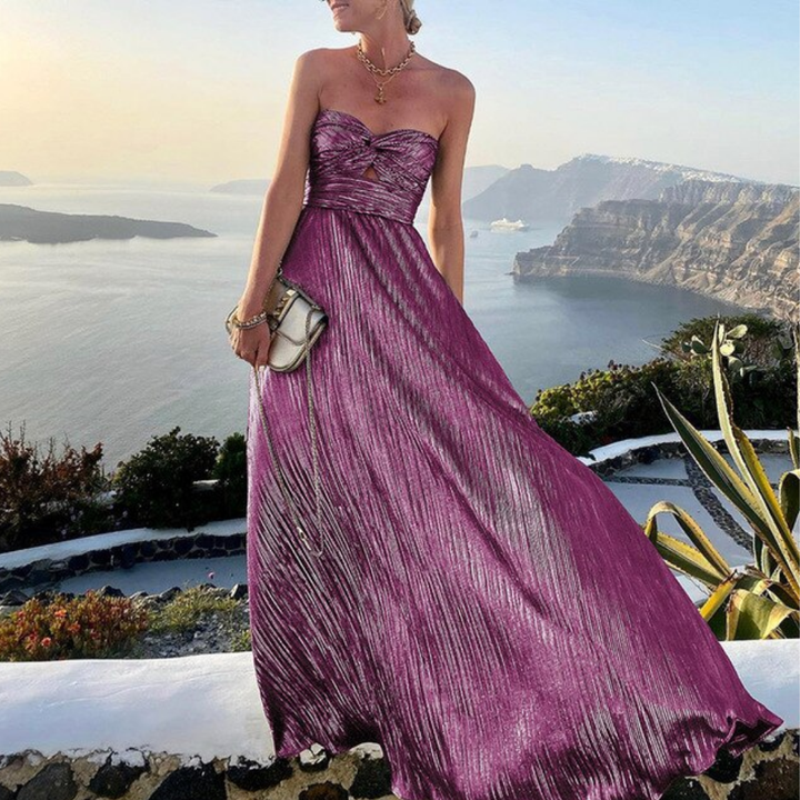 Levoire | Robe de fête longue tube pour femmes Violet