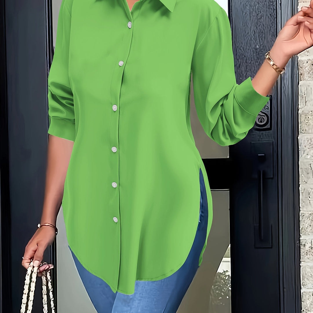 Levoire | Chemise Élégante Avec Boutonnière Divisée Et Manches Longues