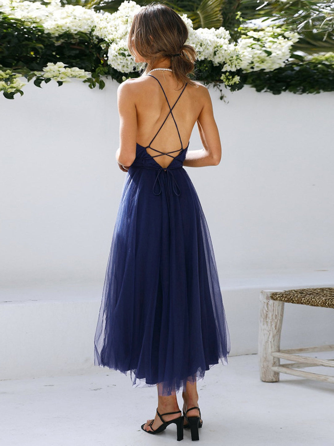 Levoire | Robe Camisole À Col Sweetheart Imprimée Liée