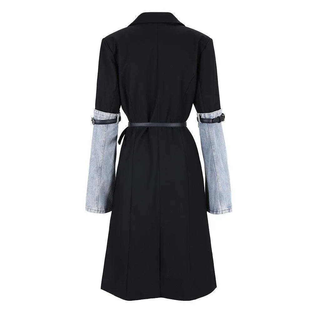 Levoire | Trench denim-patchwork pour femmes