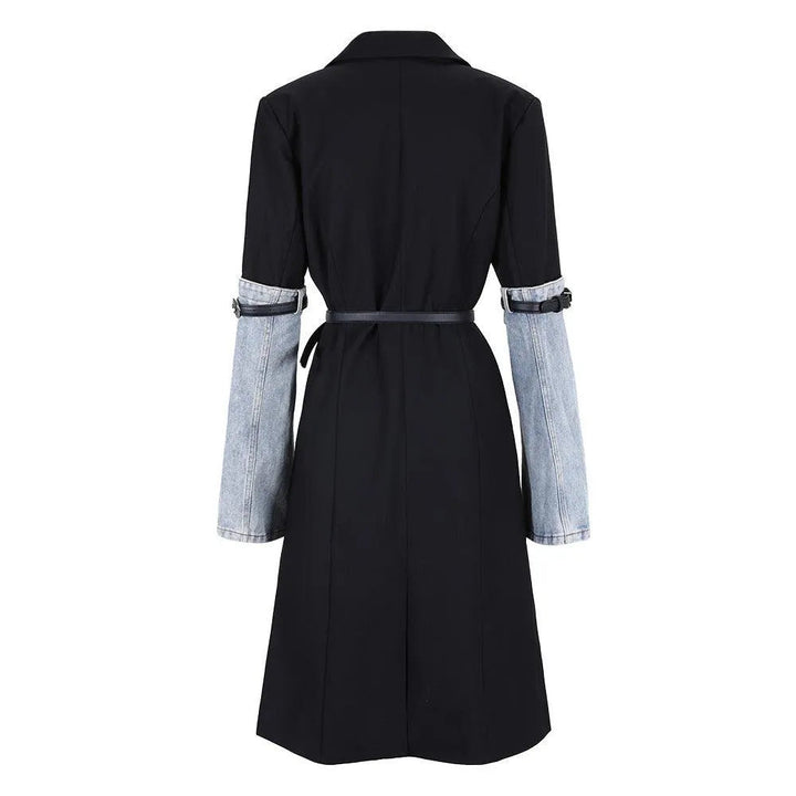 Levoire | Trench denim-patchwork pour femmes